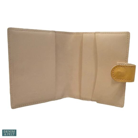 Louis Vuitton Vernis Monogram Compact Wallet Yellow Patent Leather France - Picture 9 of 11